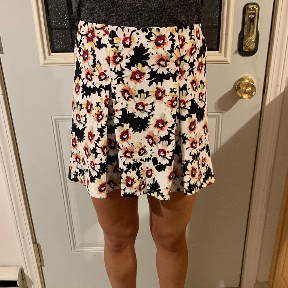 Floral skater skirt